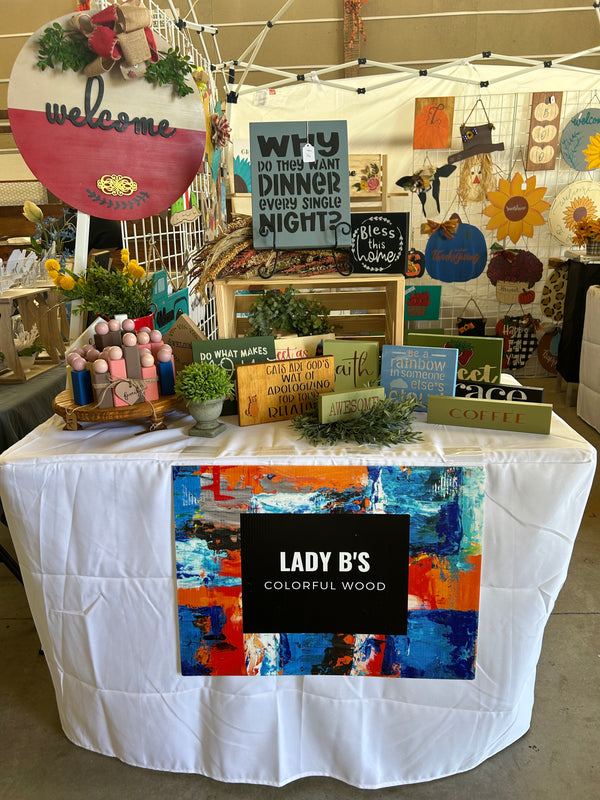 Lady B’s Colorful Wood